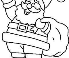 Coloriage pere noel