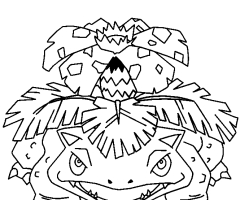 Coloriage florizarre pokemon