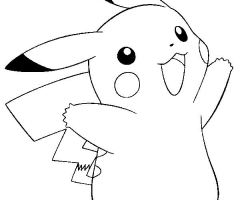 Coloriage pikachu