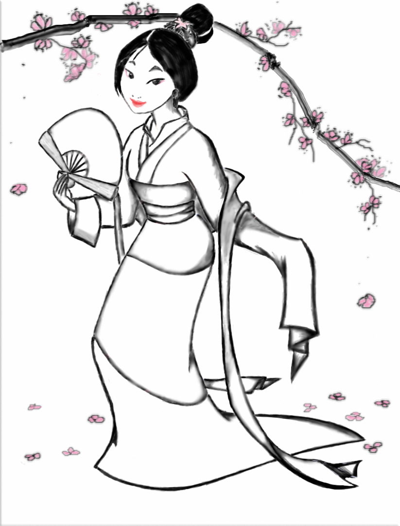 Coloriage Mulan