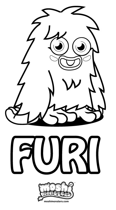 Coloriage Furi Moshi Monsters