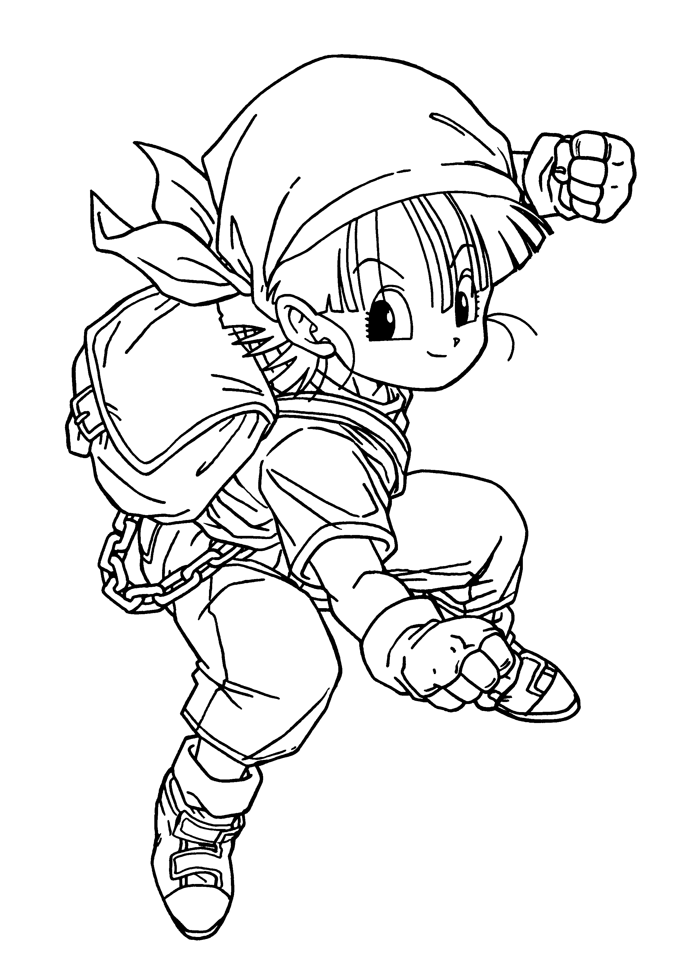 Coloriage Pan Dragon Ball Z