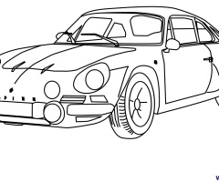 Coloriage voiture Alpine A110