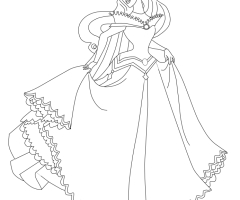 Princesse Aurore coloriage