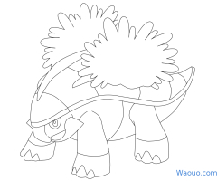 Coloriage Boskara Pokemon