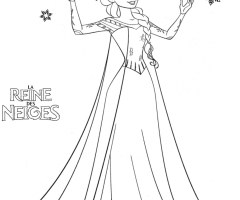 La Reine des neiges coloriage